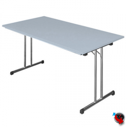 Artikel Nr. 350590 - Klapptisch lichtgrau/alu silber 1200 x 800 mm